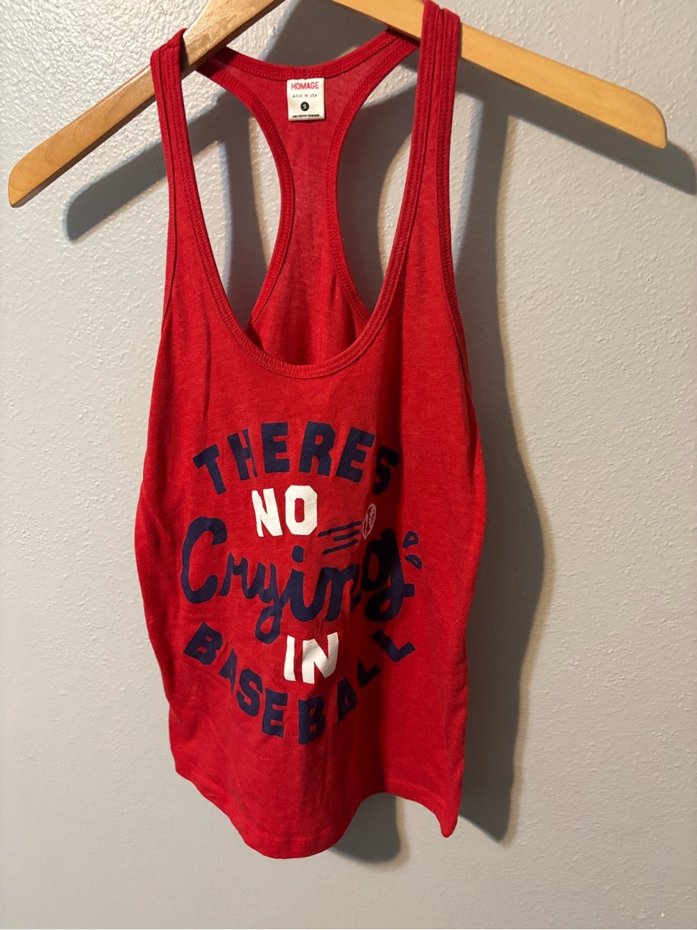 HOMAGE Red Racerback Tank Top - Picture 2 of 5